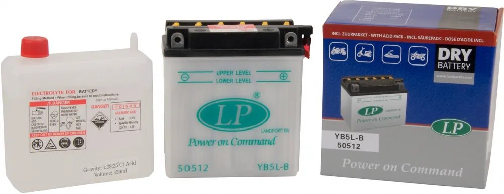 Weekendaanbieding LANDPORT - LB5L-B 50512 DRY - Batteries - COMBIPACK EU2019/1148